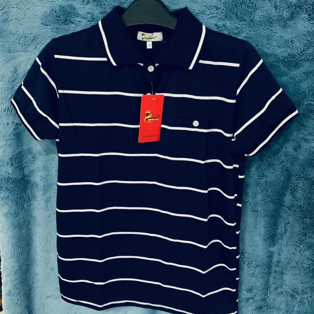 Áo thun nam Áo Polo nam cá tính BM02 phối logo phong cách Hàn Quốc