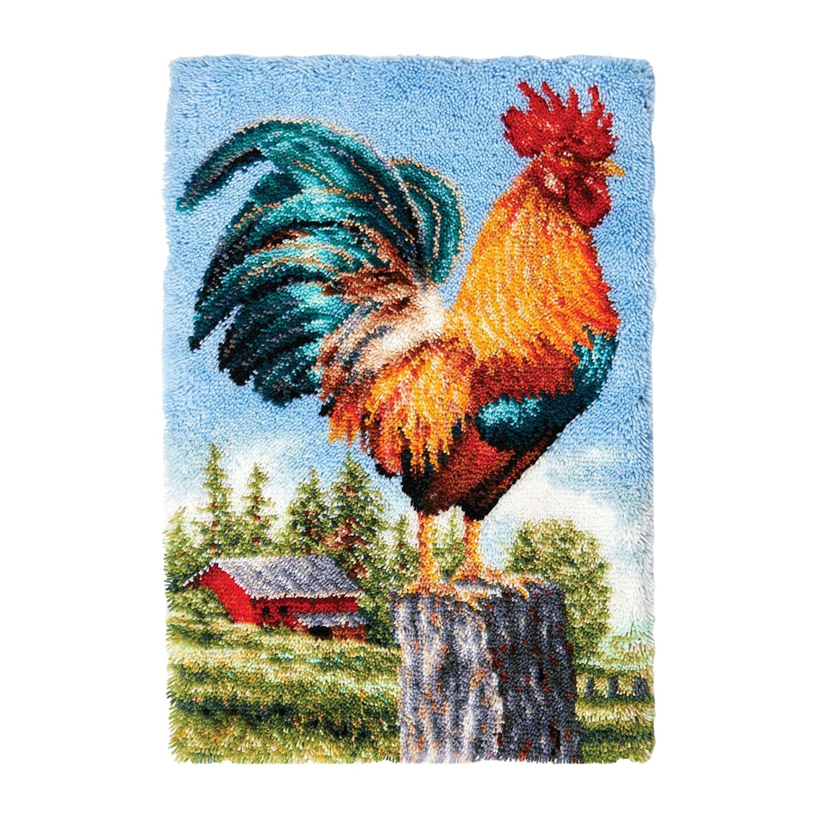 Bear Latch Hook  DIY Hand Craft for Pillow Mat Cushion Carpet Rug 50x40cm