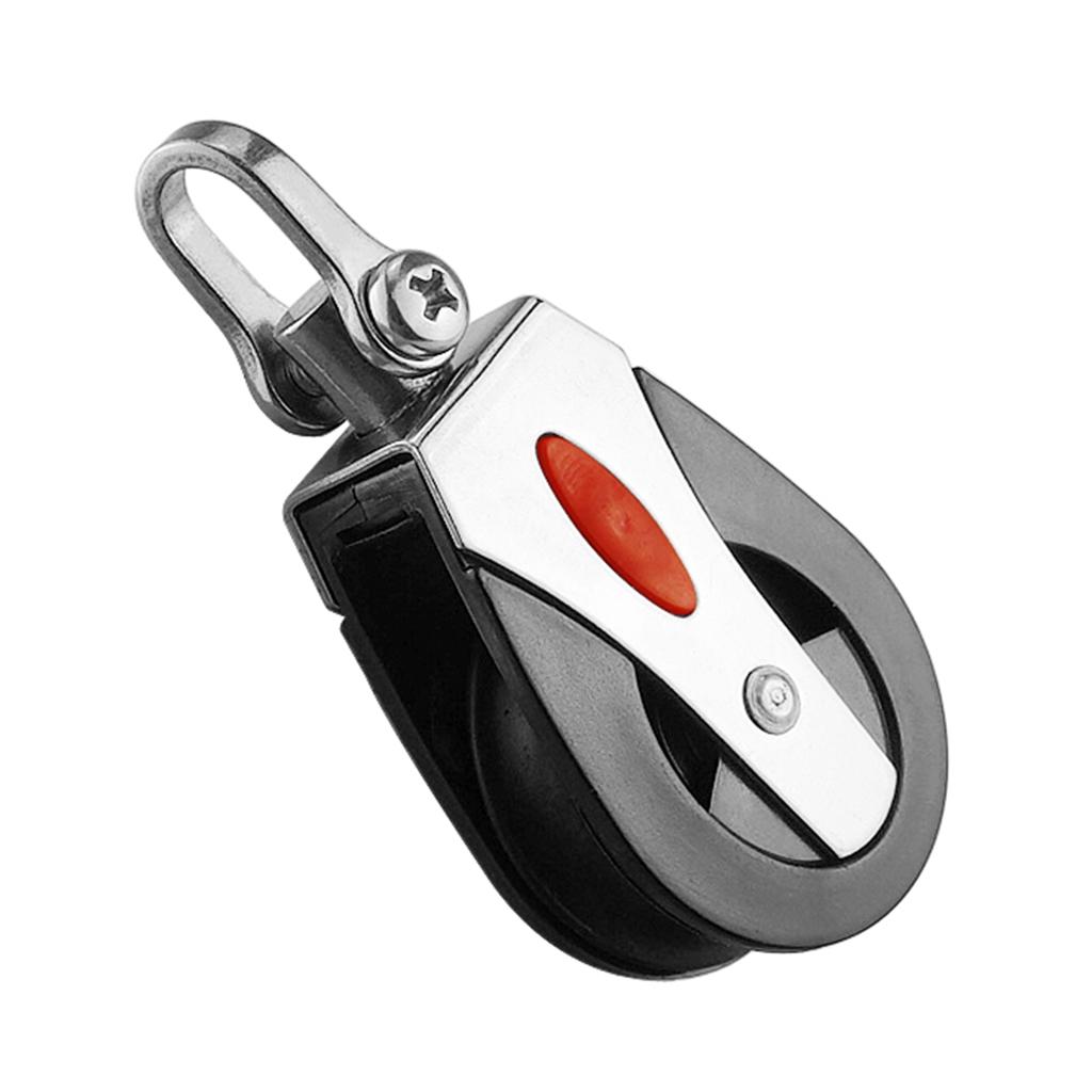 Stainless Steel Marine 316 Block Rope Pulley Nylon Sheave Sailing Kayak Boat