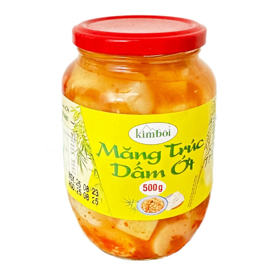 Măng Trúc Dấm Ớt Cắt Khúc Kim Bôi - Lọ 500g