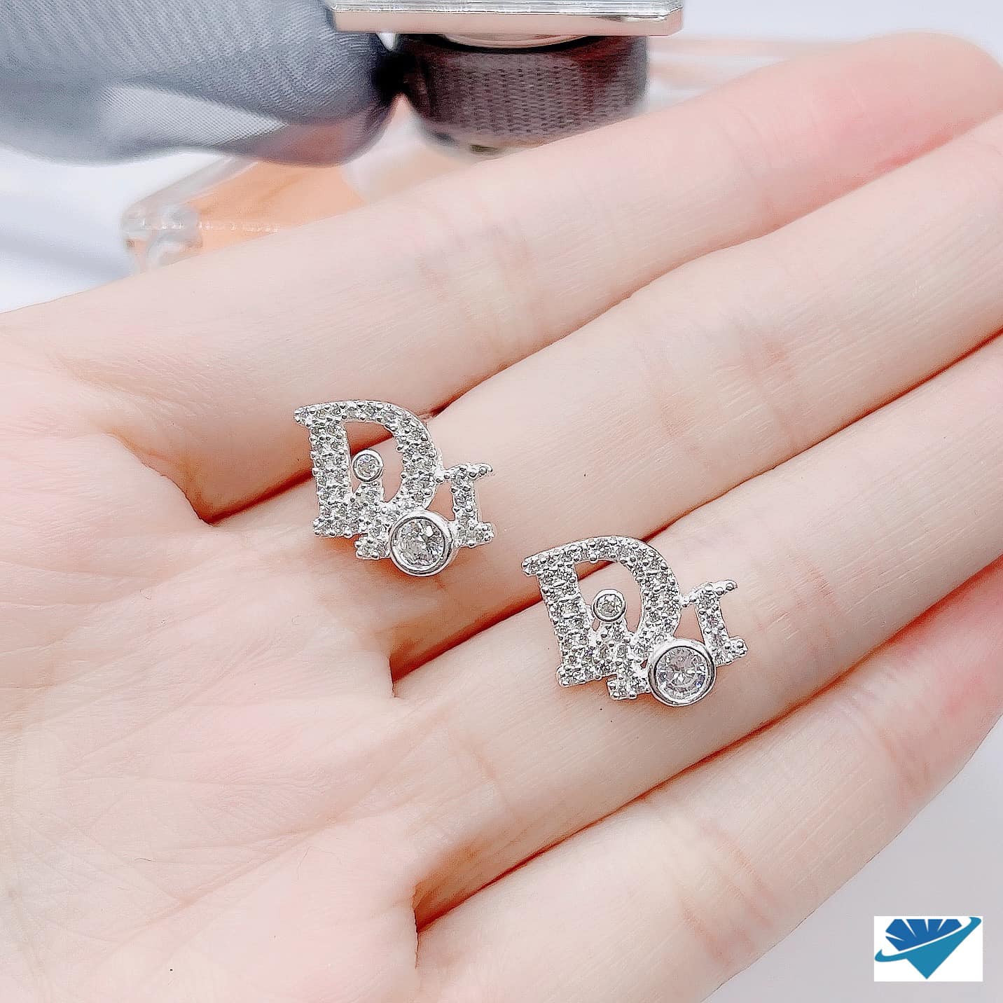 Bông tai bạc thời trang chất liệu bạc s925 MS07d