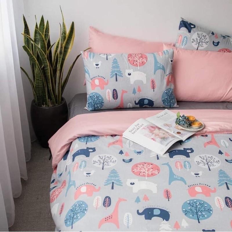 vải hoạt hình may drap cho bé-vải cotton mềm mịn hình gấu
