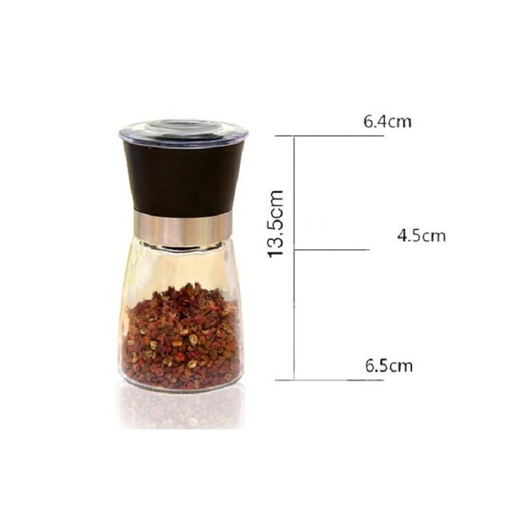 Cối xay tiêu, xay hạt khô bằng thủy tinh
