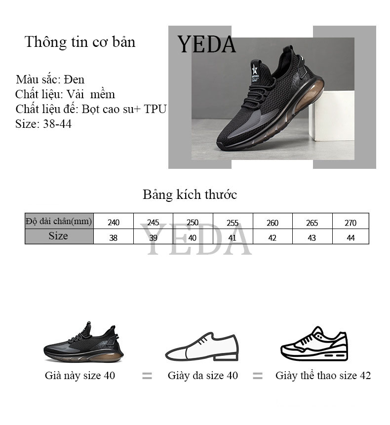 Giày thể thao nam dệt kim cao cấp giày chạy bộ siêu nhẹ đế mềm mã T68917