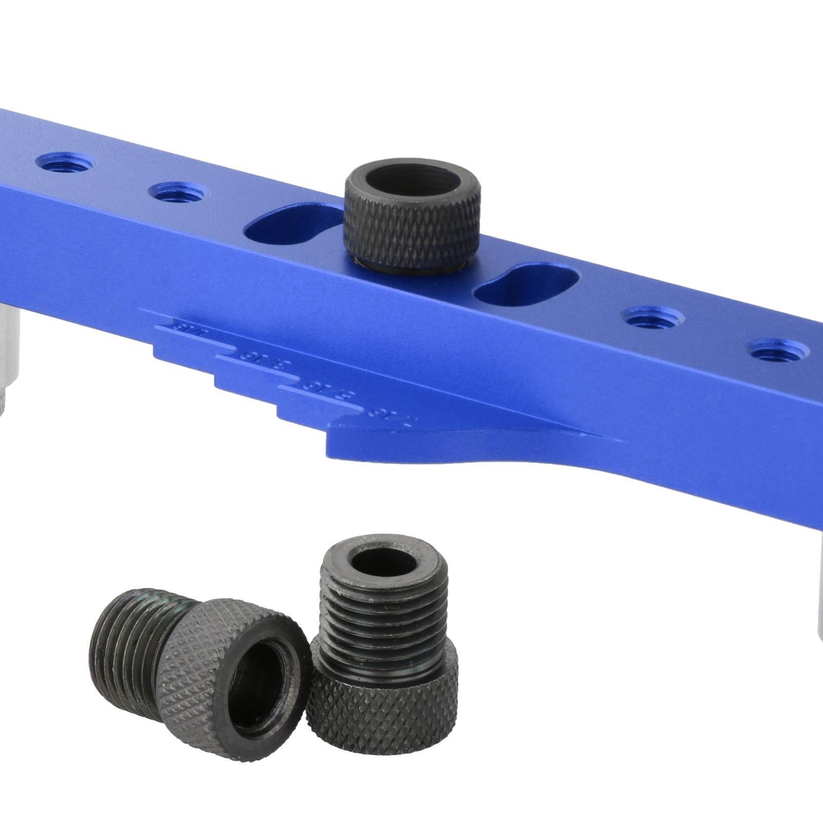 Aluminum Alloy Woodworking Hole Jig Kit Hole Locator Self Centering Drill Guide Hole Puncher for Woodworking Carpentry Tool