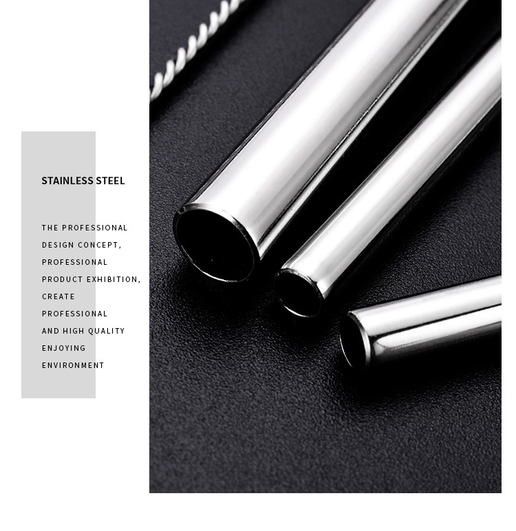 Bộ Ống Hút Inox 304 Thép Không Gỉ 4 món GB04