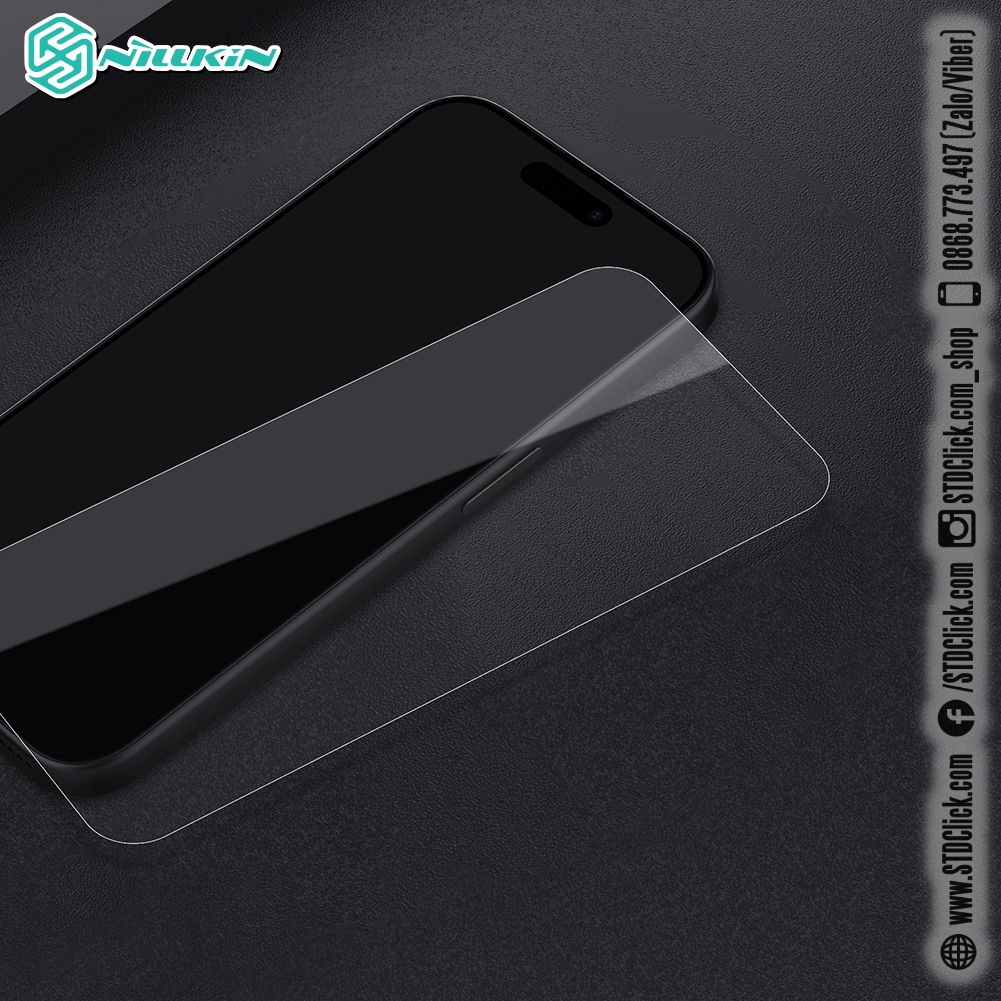 KÍNH CƯỜNG LỰC DÀNH CHO ĐIỆN THOẠI IPHONE 15 PRO MAX - 15 PRO - 15 PLUS - 15 NILLKIN H+PRO 0.2MM