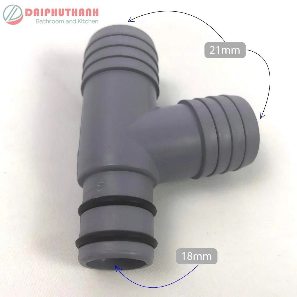 Phụ Kiện Xả Tràn Chống Tràn Thay Thế Xi Phông Chậu Rửa Chén - Đủ bộ chụp xả tràn, T chia, ống dẫn