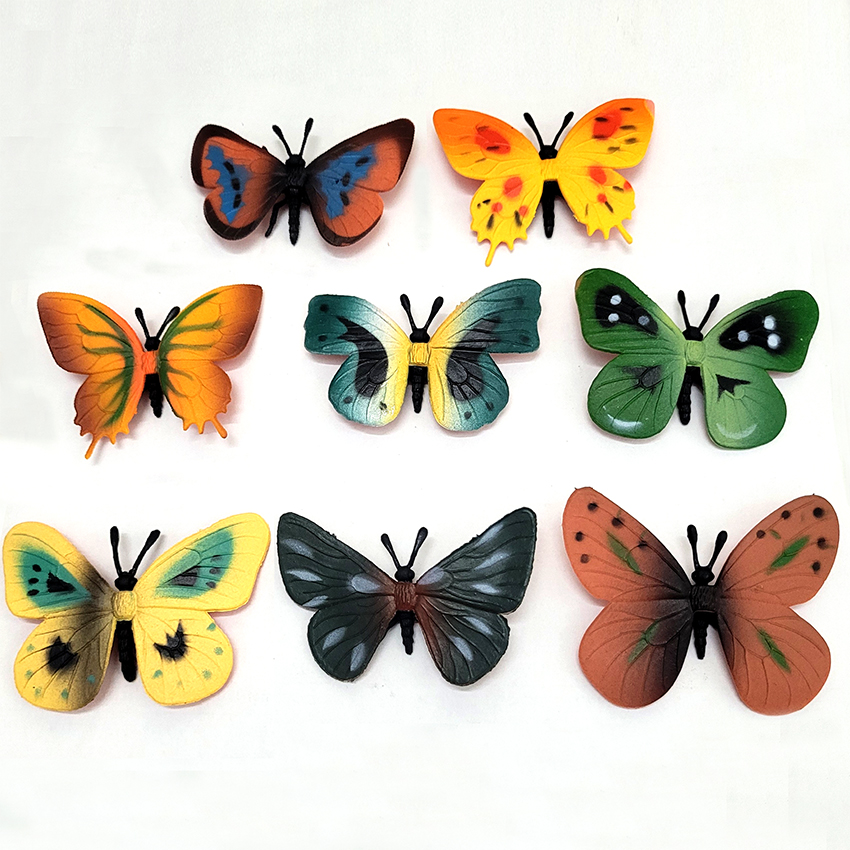 Đồ chơi 8 con Bươm Bướm Butterfly Safari 6cm xinh xắn độc đáo trang trí bàn học