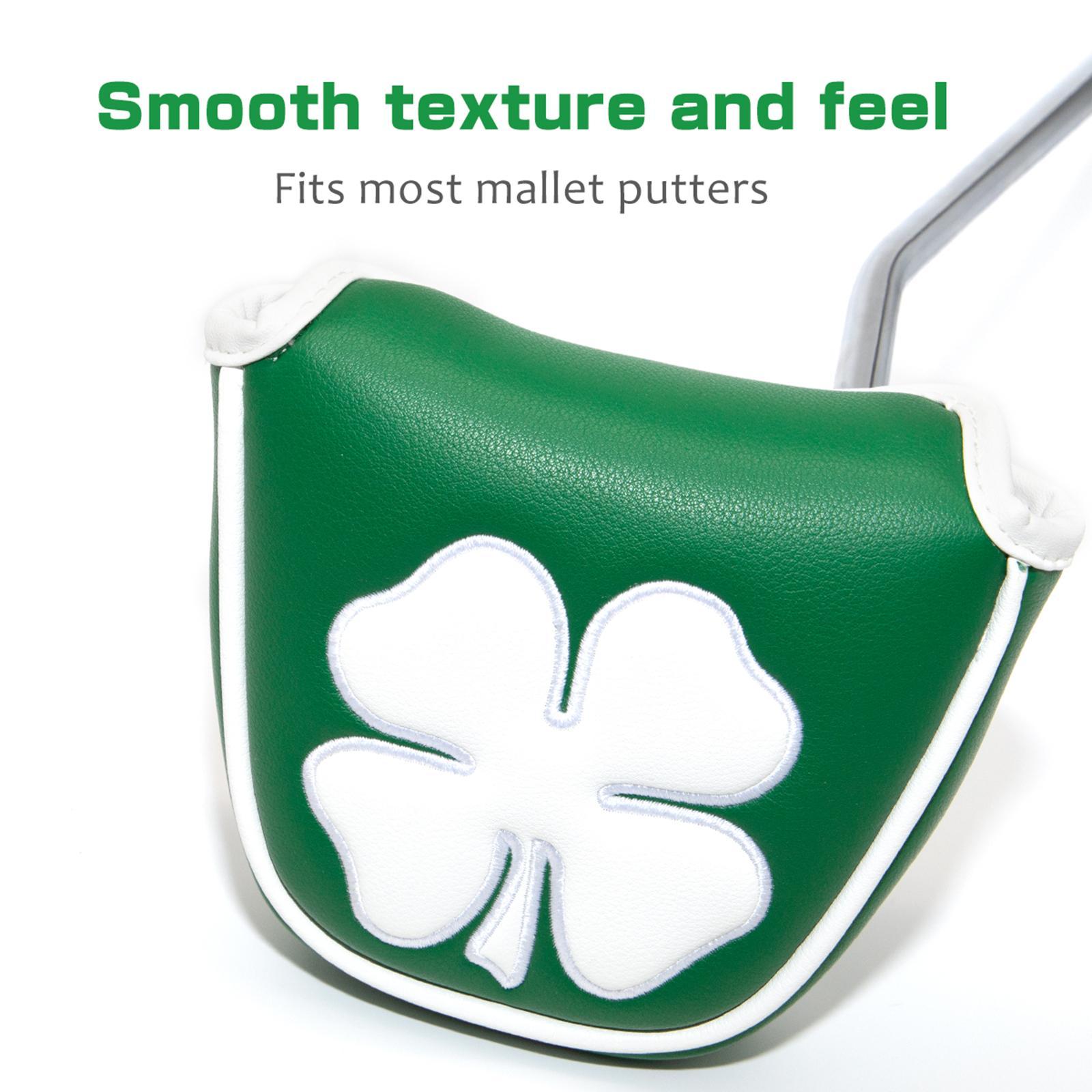 Durable Golf Mallet Putter Cover Club Head Cover Sleeve Closure