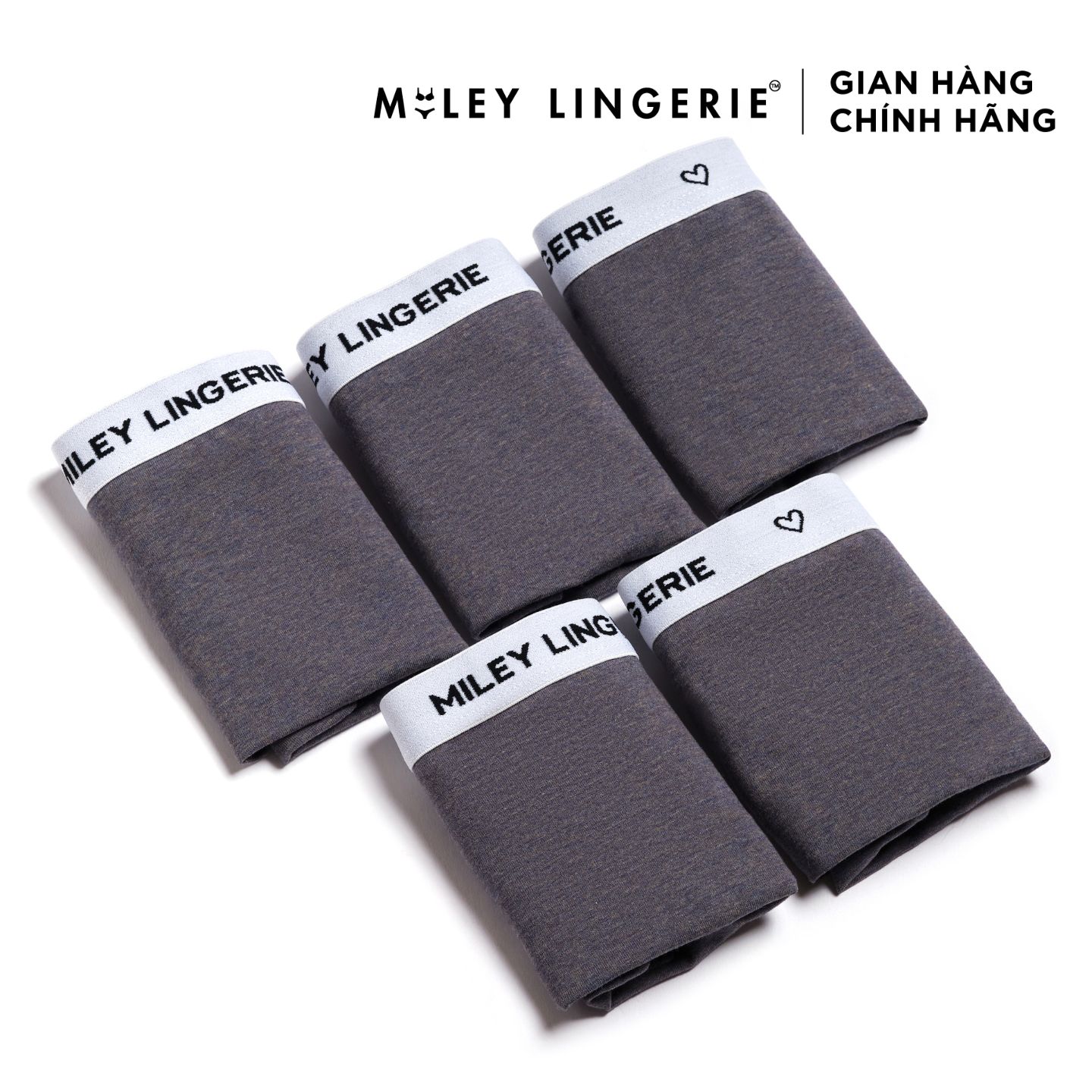 Bộ Áo Ngực Nữ Melange Dáng Thể Thao và Combo 5 Quần Lót Thể Thao Đồng Màu Sporty Chic - BRC11002-FCS1101