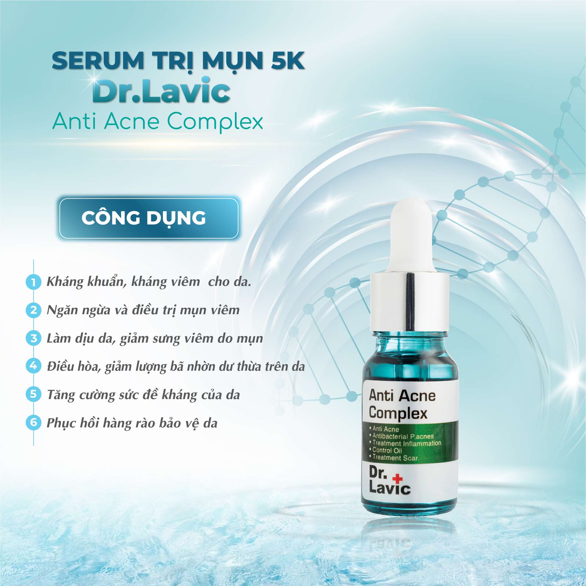 Hình ảnh SERUM MỤN 5K DR.LAVIC - Dr.Lavic Anti acne complex