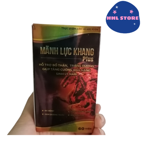 Mãnh Lực Khang Plus - Hỗ Trợ Bổ Thận, Tráng Dương &amp; Tăng Cường Khả Năng Sinh Lý Nam Hộp 60 viên