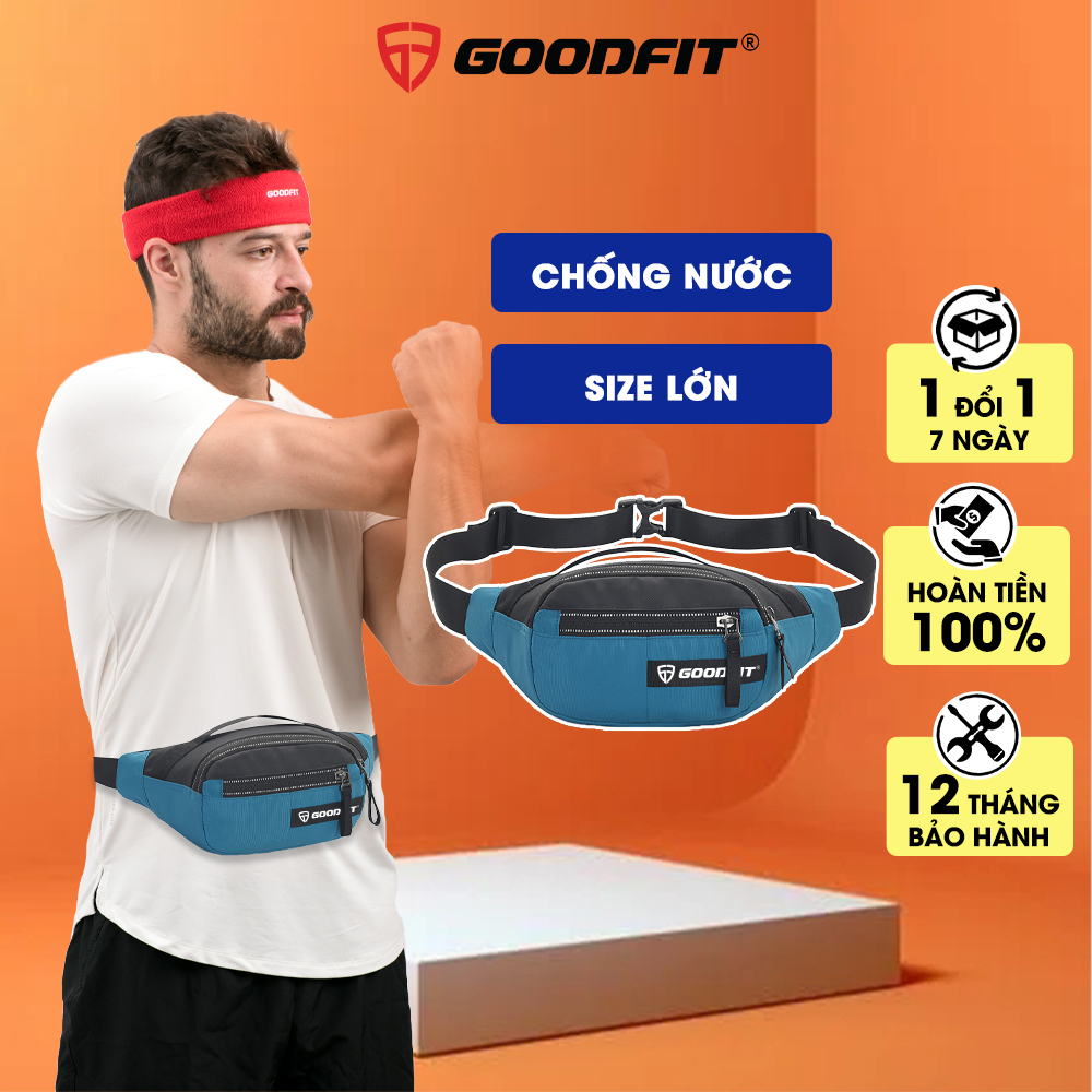 Túi bao tử đeo hông, đeo bụng, đeo chéo chống nước cao cấp chính hãng GoodFit GF115RB