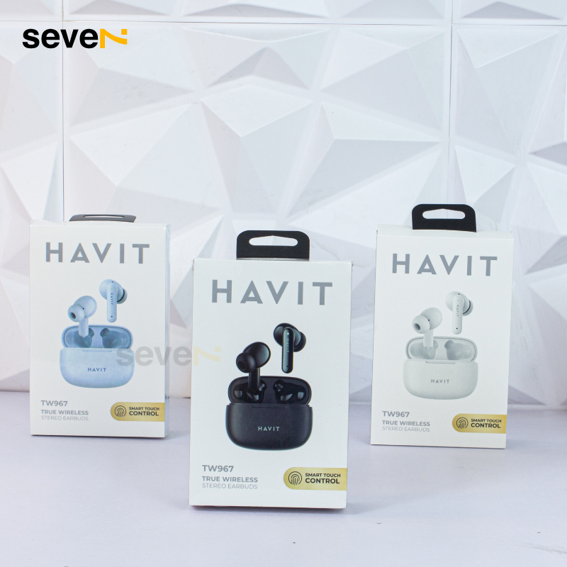 TAI NGHE TWS HAVIT TW967 STEREO EARBUDS Hàng Chính Hãng