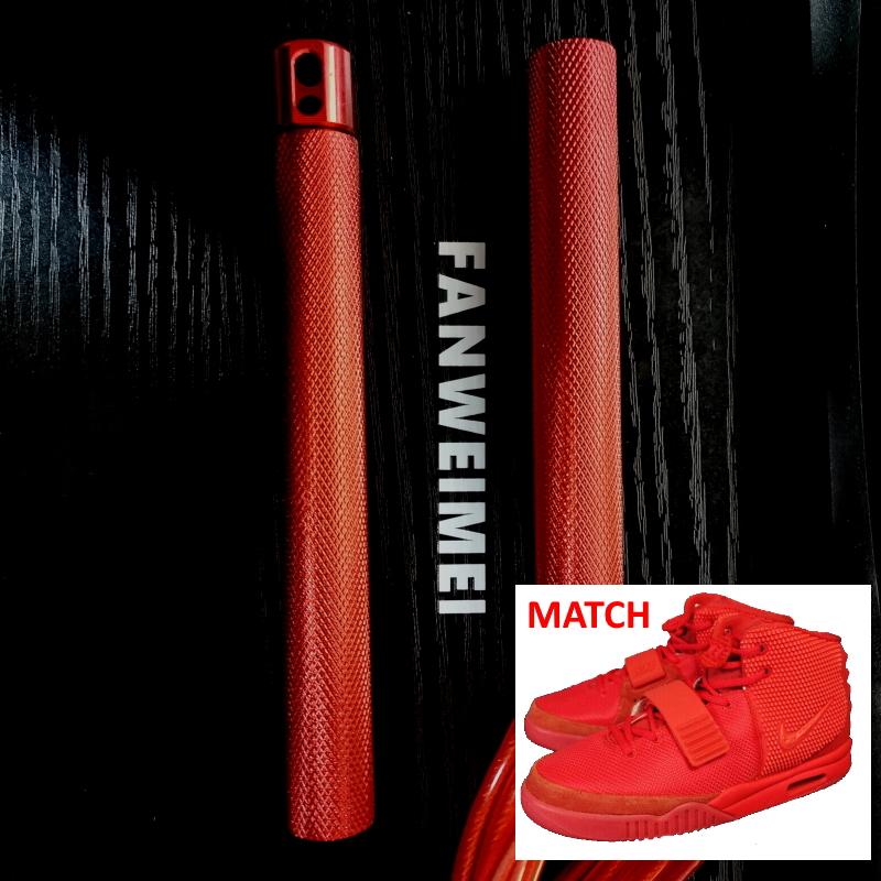 Đỏ Nhảy Dây Nhảy 245 Gram Nhôm Tay Cầm Bóng Chịu Lực 4.5Mm Thép Không Gỉ Dây Crossfit Tập Luyện Thể Dục Nặng Đôi Dưới tốt