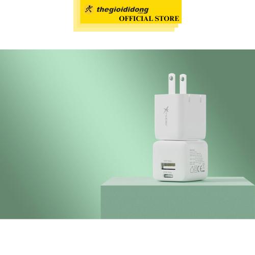 Adapter Sạc 2 cổng Type C PD QC 3.0 20W Xmobile DS255A - Hàng Nhập Khẩu