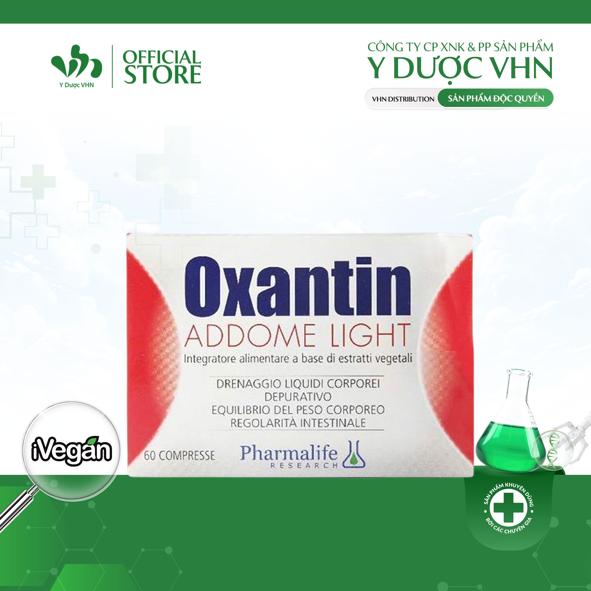 Hình ảnh Viên uống tăng cường chuyển hóa chất béo Oxantin Pharmalife - Giúp cân bằng hệ vi sinh đường ruột