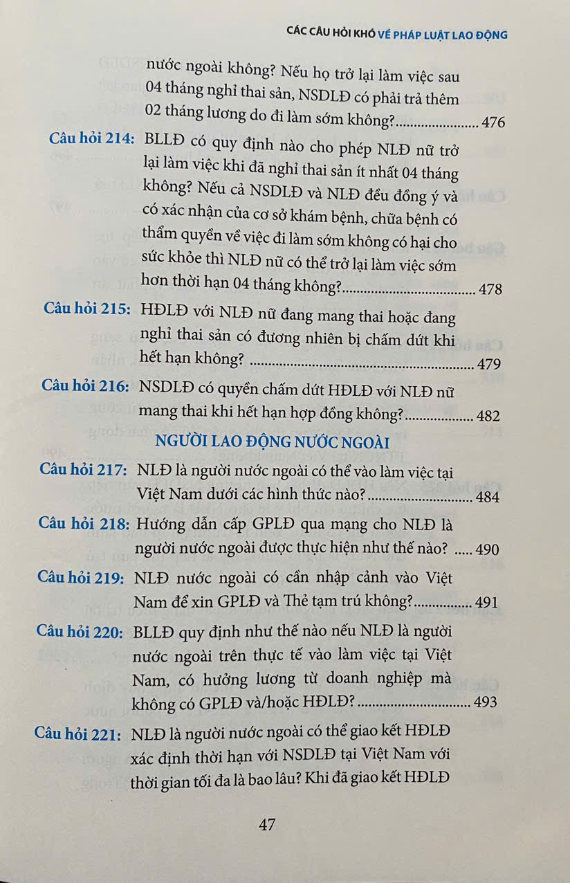 Câu Hỏi Khó Về Pháp Luật Lao Động