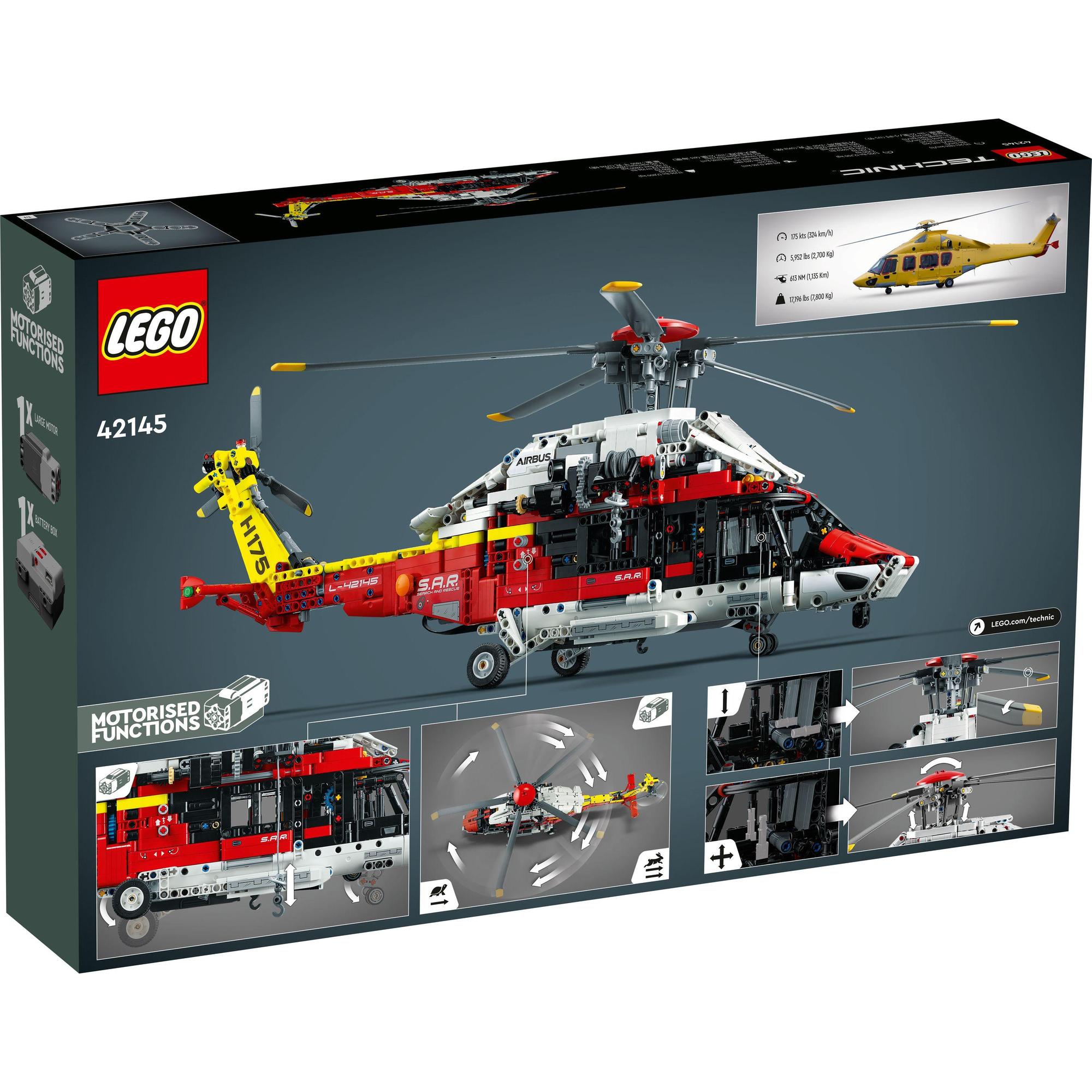 LEGO Technic 42145 Trực Thăng Cứu Hộ Airbus H175 (2001 chi tiết)