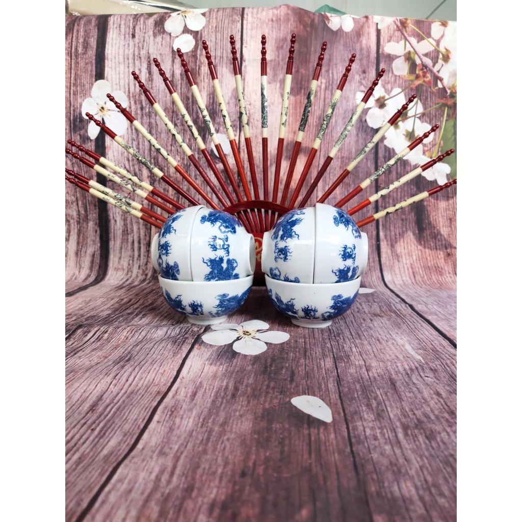 Shop Đa Ngành - Set 10 đôi đũa có giá và 6 bát thờ 100% như hình và video