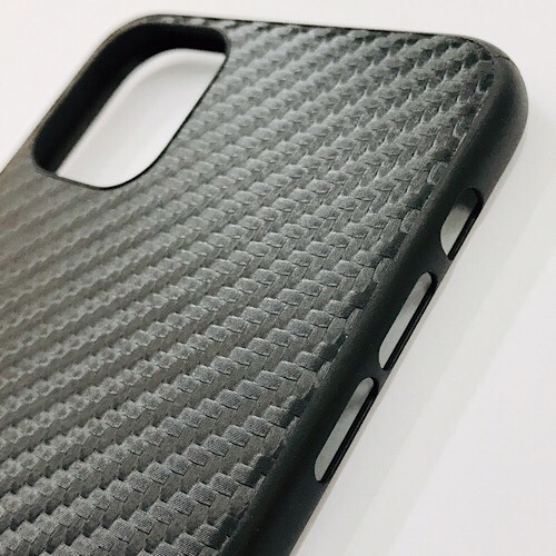 Ốp lưng cho iPhone 11 Pro Max hiệu G-Case Dark Leather Carbon mỏng 1 mm - Hàng nhập khẩu