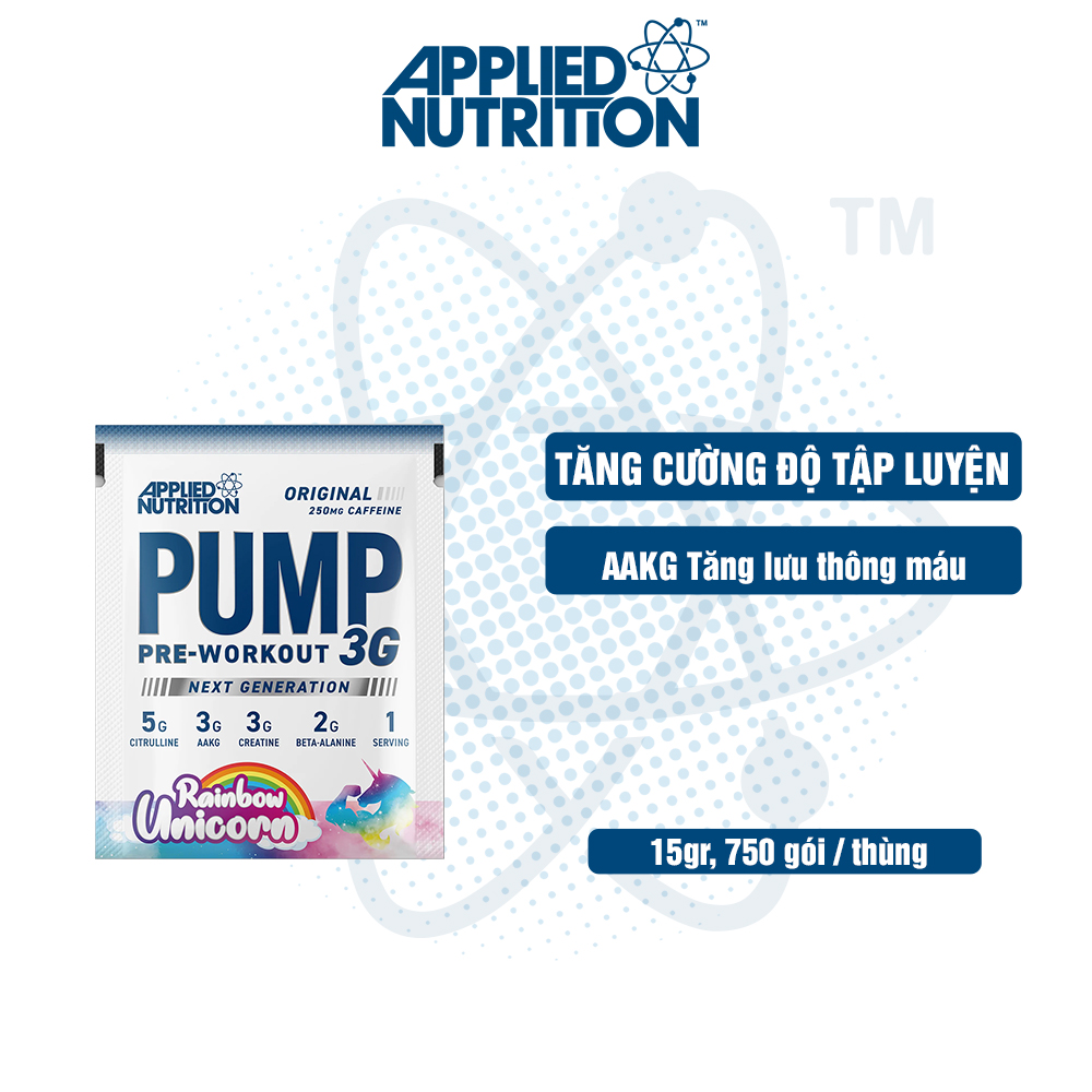 Gói Sample PUMP Pre-Workout 3G (1 Lần Dùng), Bổ Sung Năng Lượng, Tăng Khả Năng Tập Trung | Applied Nutrition