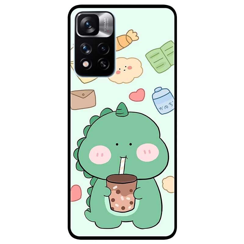 Ốp lưng dành cho Xiaomi Redmi Note 11 Pro 5G - Khủng Long Uống Trà Sữa