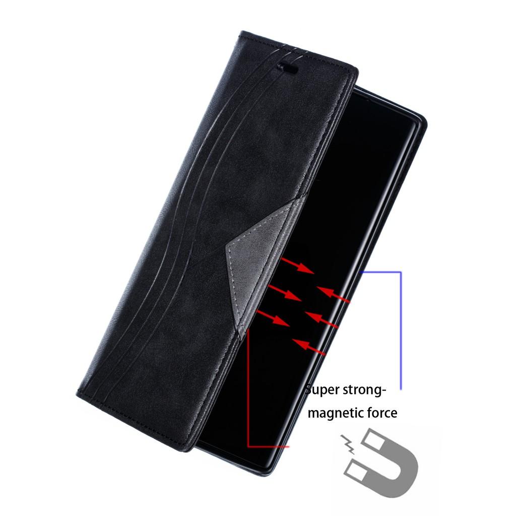 Ốp lưng da ví gập cho Samsung Galaxy Note 20 Ultra Note 10 Plus Note 10 Lite S10 Lite