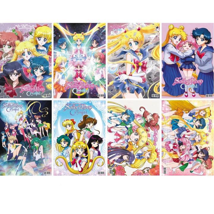 Poster Sailor Moon Thủy thủ mặt trăng 8 tấm A3 poster ảnh tranh treo album ảnh in hình thần tượng đẹp anime chibi quà tặng độc đáo tặng ảnh VCone