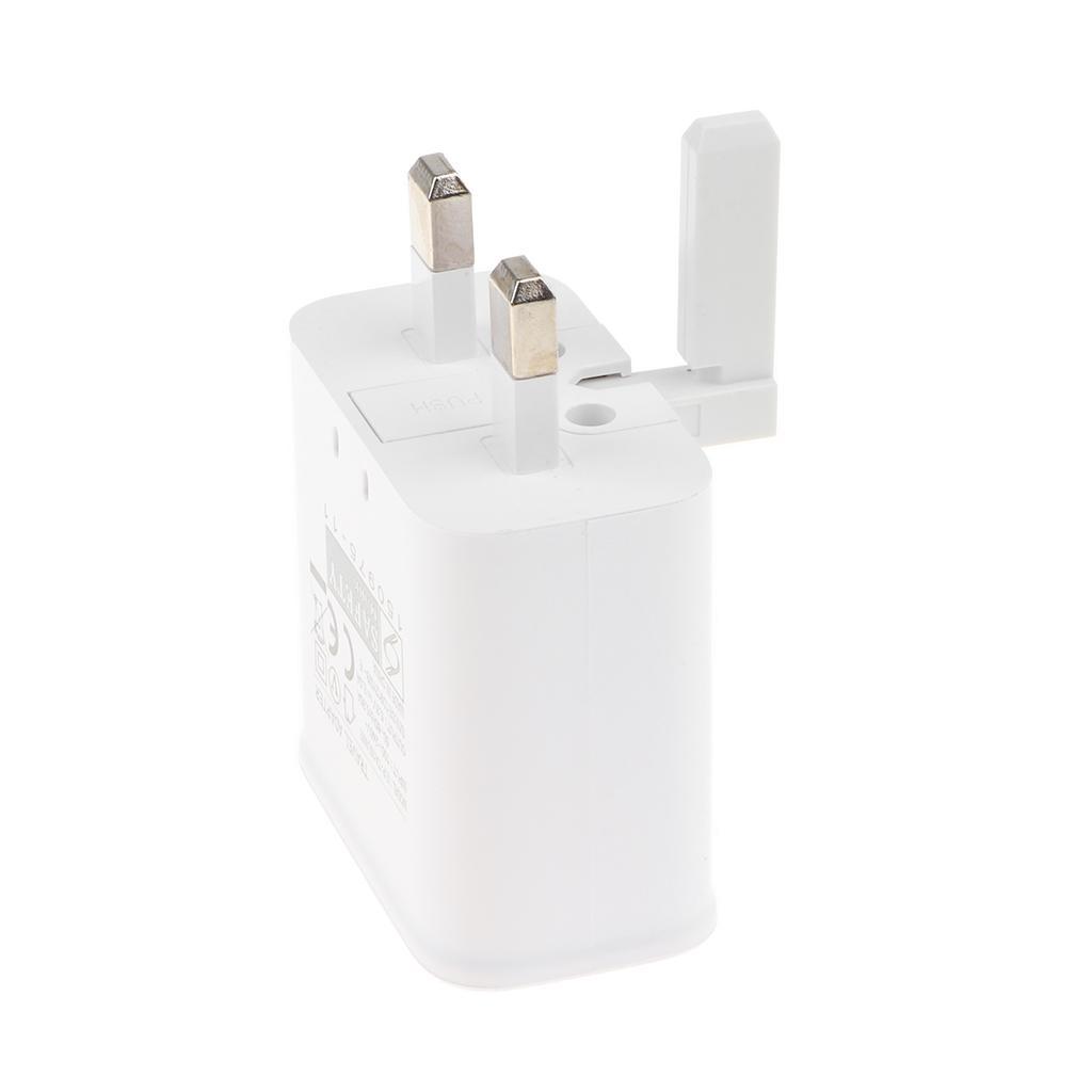 UK Plug 3 USB Port Quick Charge Wall Charger Power Adapter for Cell Phone