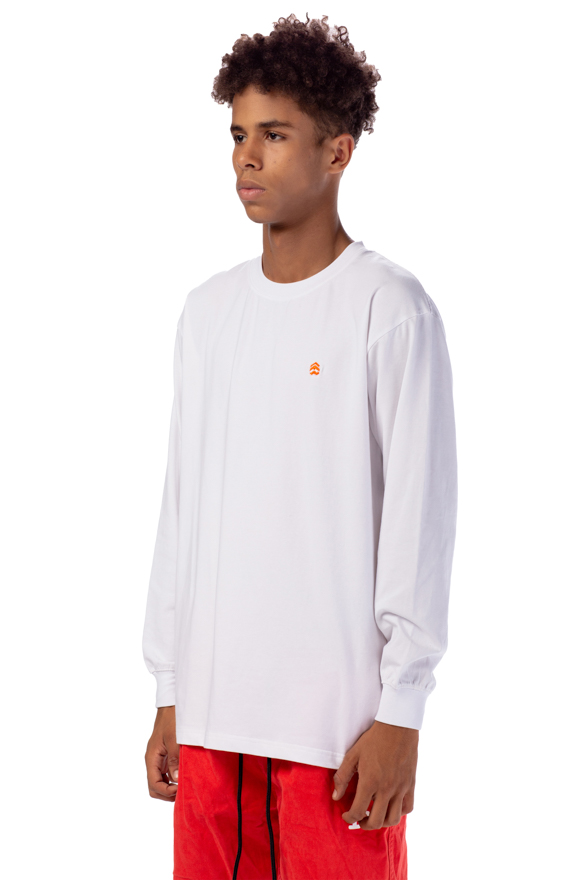 Áo Thun Trắng Tay Dài Logo Cam aka 5THEWAY 5TW/RTW LS TRADITIONAL FIT TEE in WHITE/ORANGE