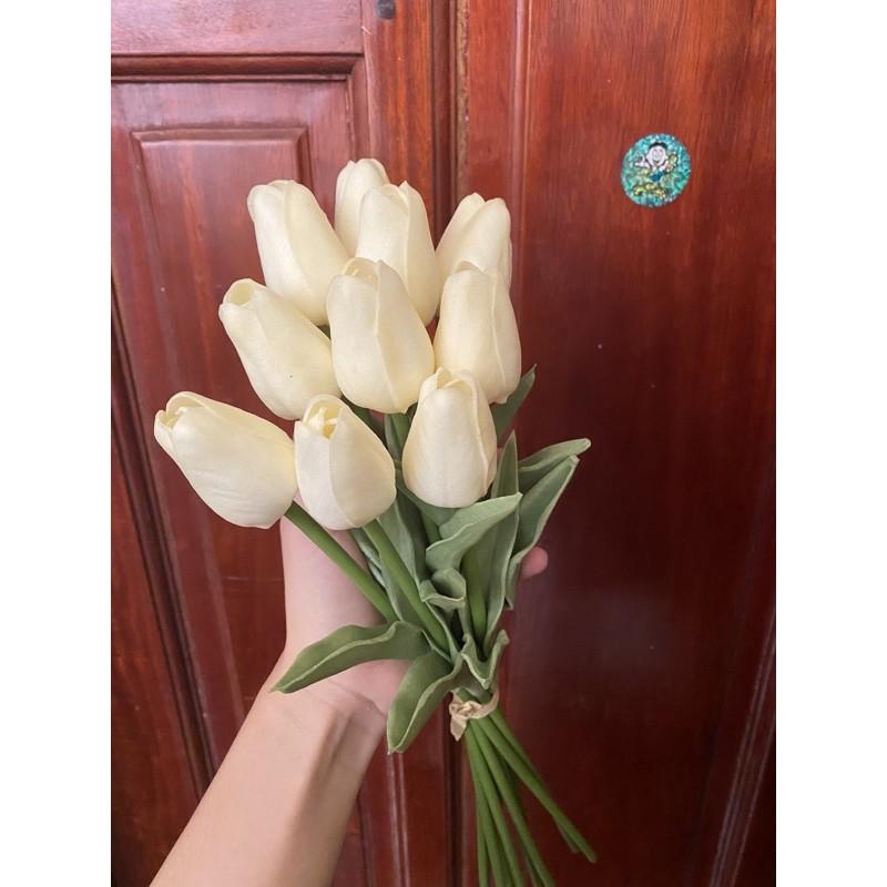 Cành hoa tulip PU 32cm cao cấp giống thật đến 99%