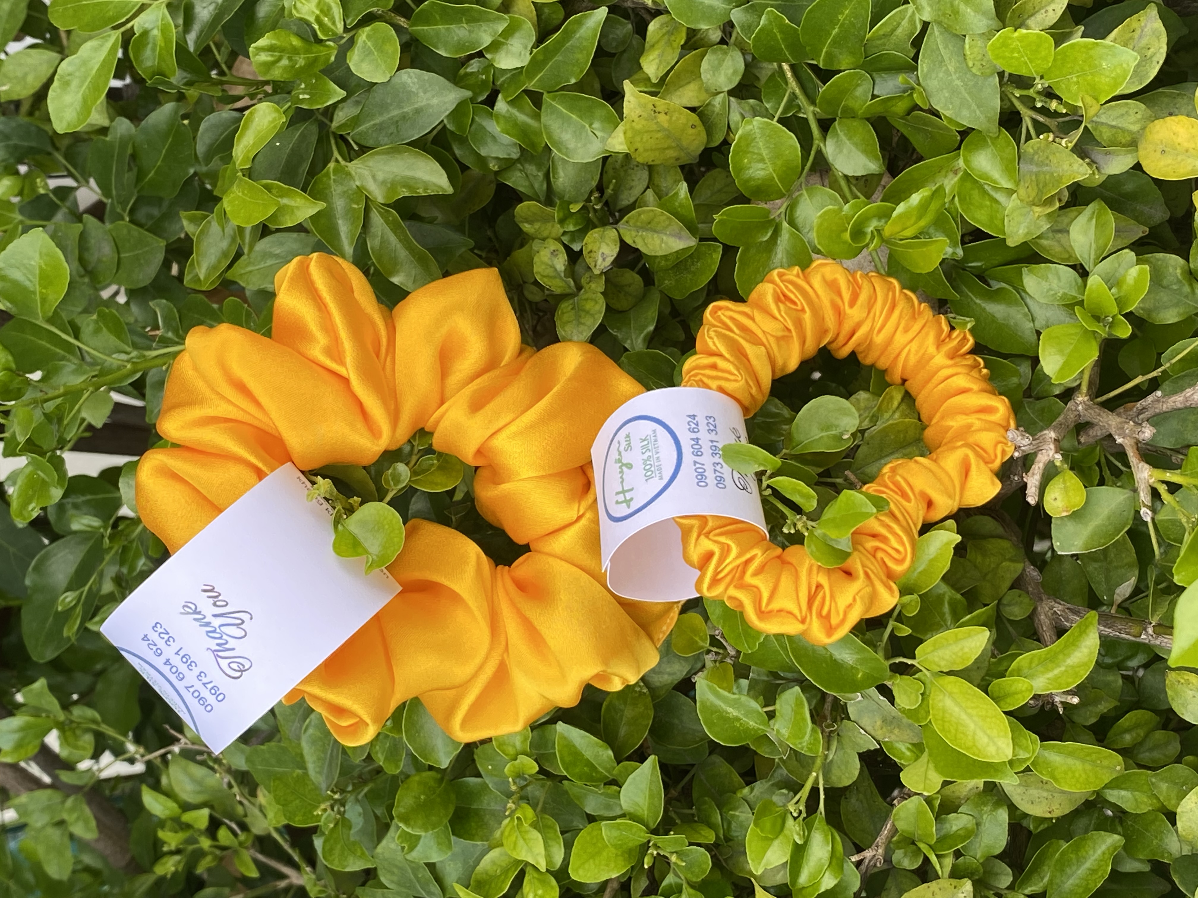 Set Cột tóc lụa tơ tằm