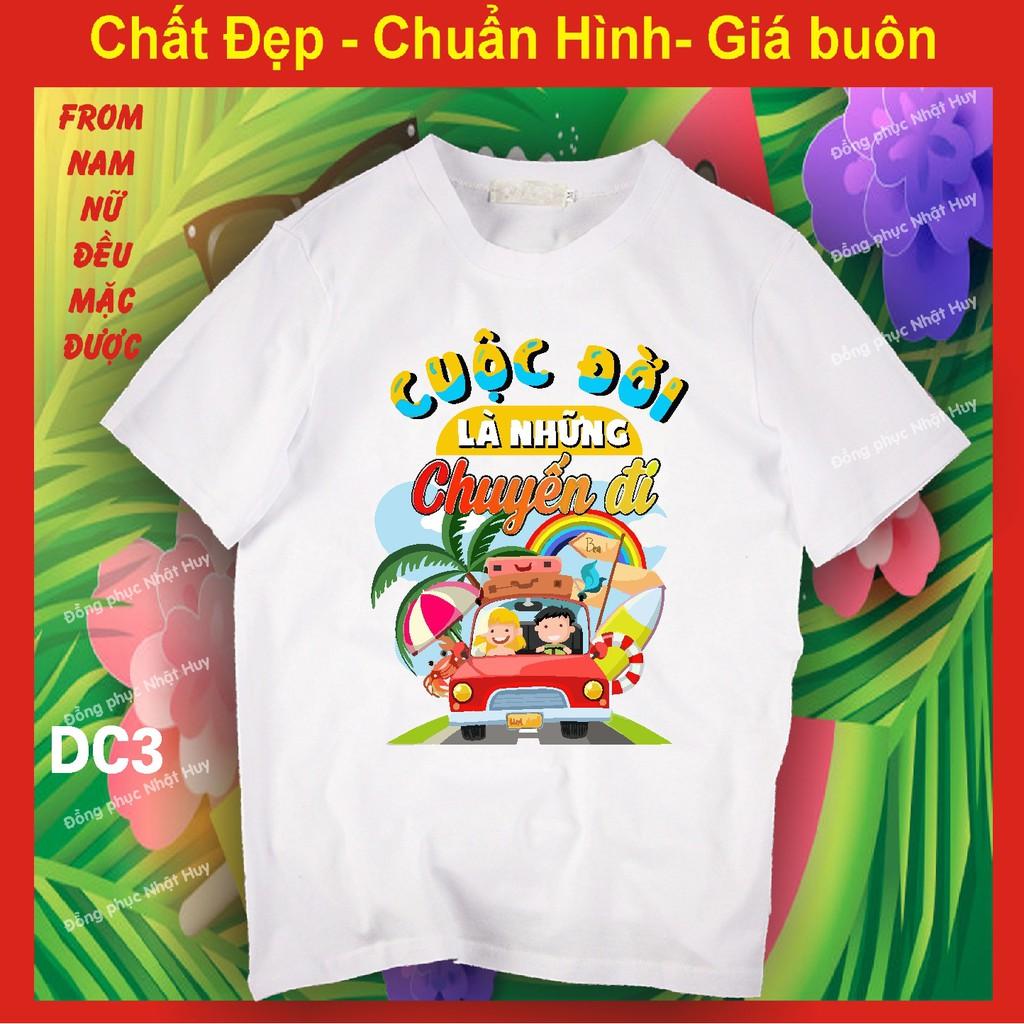 Áo nhóm đi chơi 2 , du lịch,biển, phông, thun,cotton, bọn anh xuất hiện tất cả tắt điện, cuộc đời là những chuyến đi