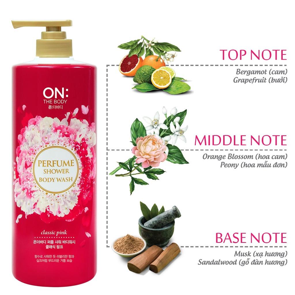 Combo 2 Sữa tắm dưỡng ẩm The Body Perfume Classic Pink - Hương Tinh Tế