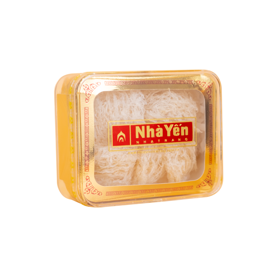 Tổ Yến Trắng Tinh Chế - Nhà Yến Nha Trang - Loại Chất Lượng 4.4 - Hộp 50 Gram - Tổ Yến Sào Tinh Chế - Hàng Chính Hãng