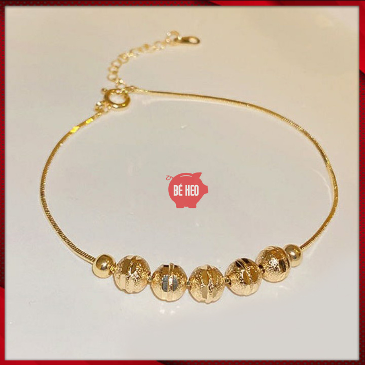 Lắc tay bi titan không đen Trang sức Bé Heo BHLT199