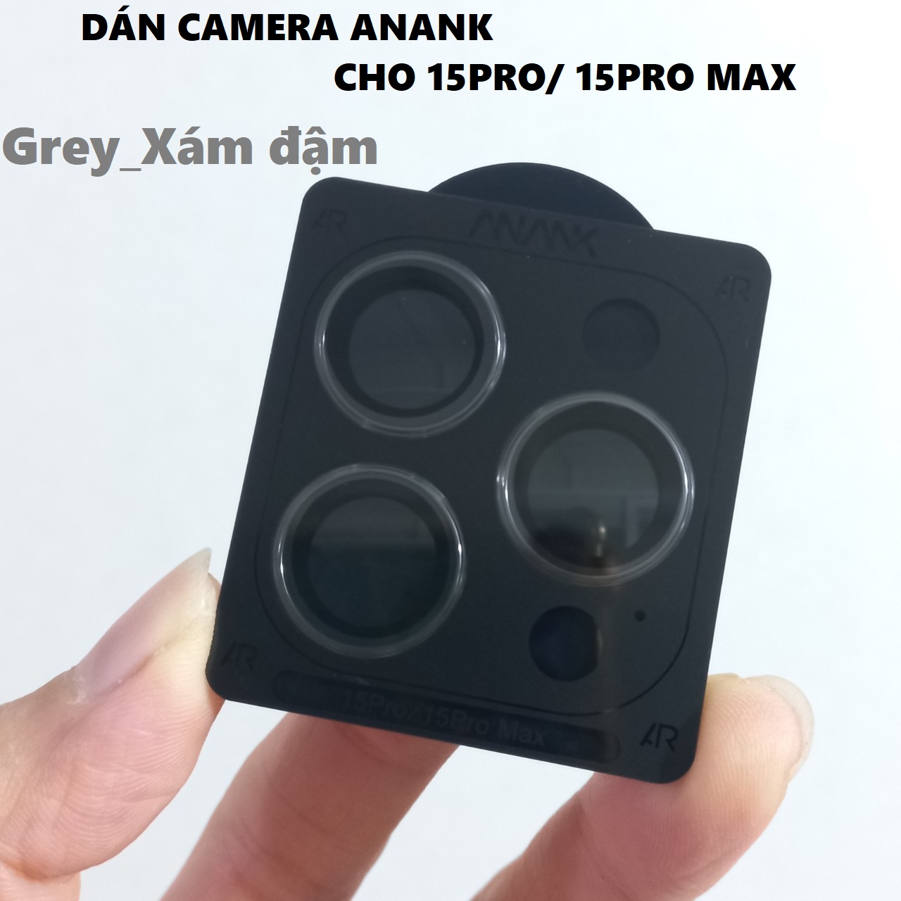 Mắt dán bảo vệ camera cao cấp ANANK AR cho iP 15 pro / 15Pro Max _ hàng chính hãng