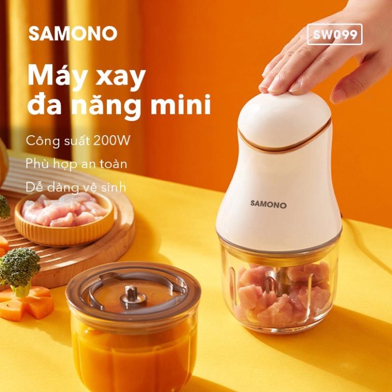 Máy xay thức ăn đa chức năng SAMONO SW099, xay thịt tỏi ớt năng suất 200W - Hàng chính hãng