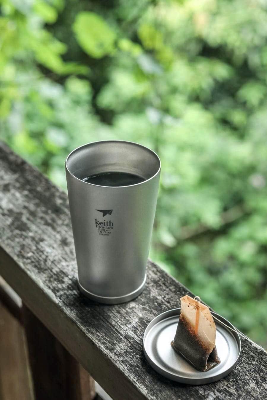 Cốc cà phê 2 lớp Keith Titanium Ti3150 320ml