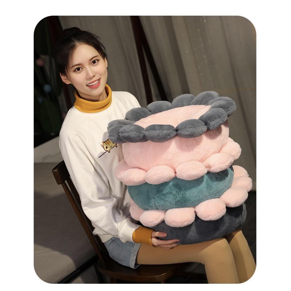 Đệm Ngồi Bệt / Gối Tựa Lưng / Lót Ghế Văn Phòng Hình Hoa Cao 10Cm SBK191