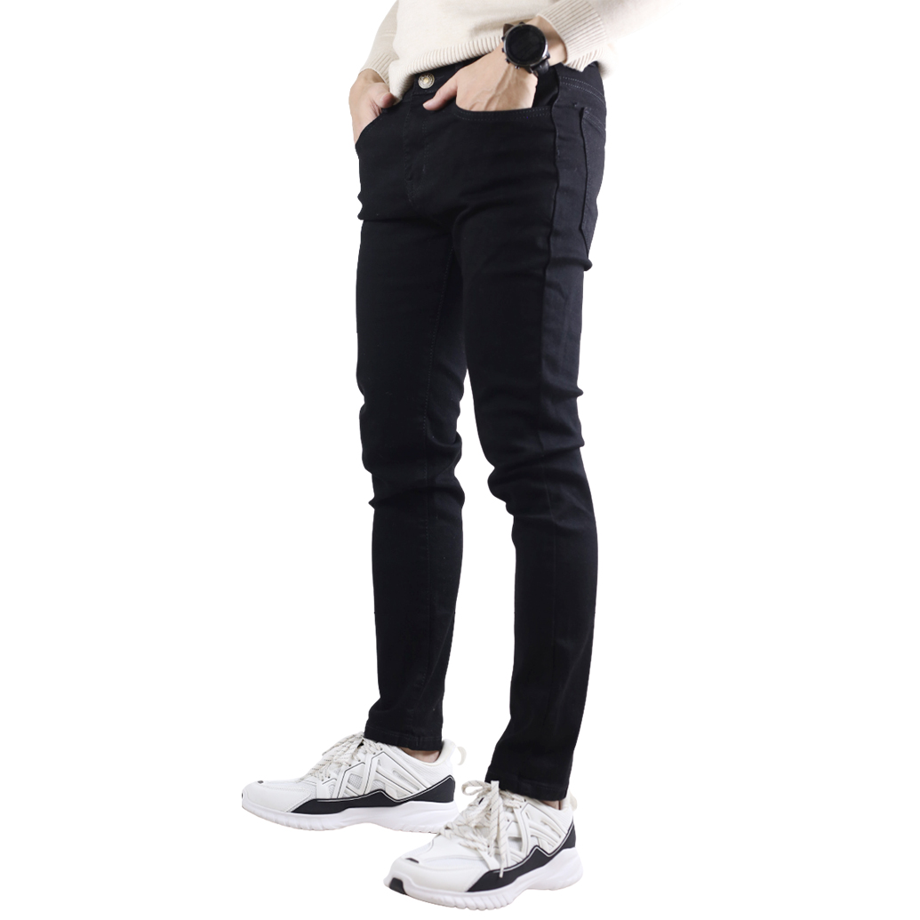 Quần Jeans Đen Nam Skinny Ôm Body Chất Co Giãn SZone SQ602 