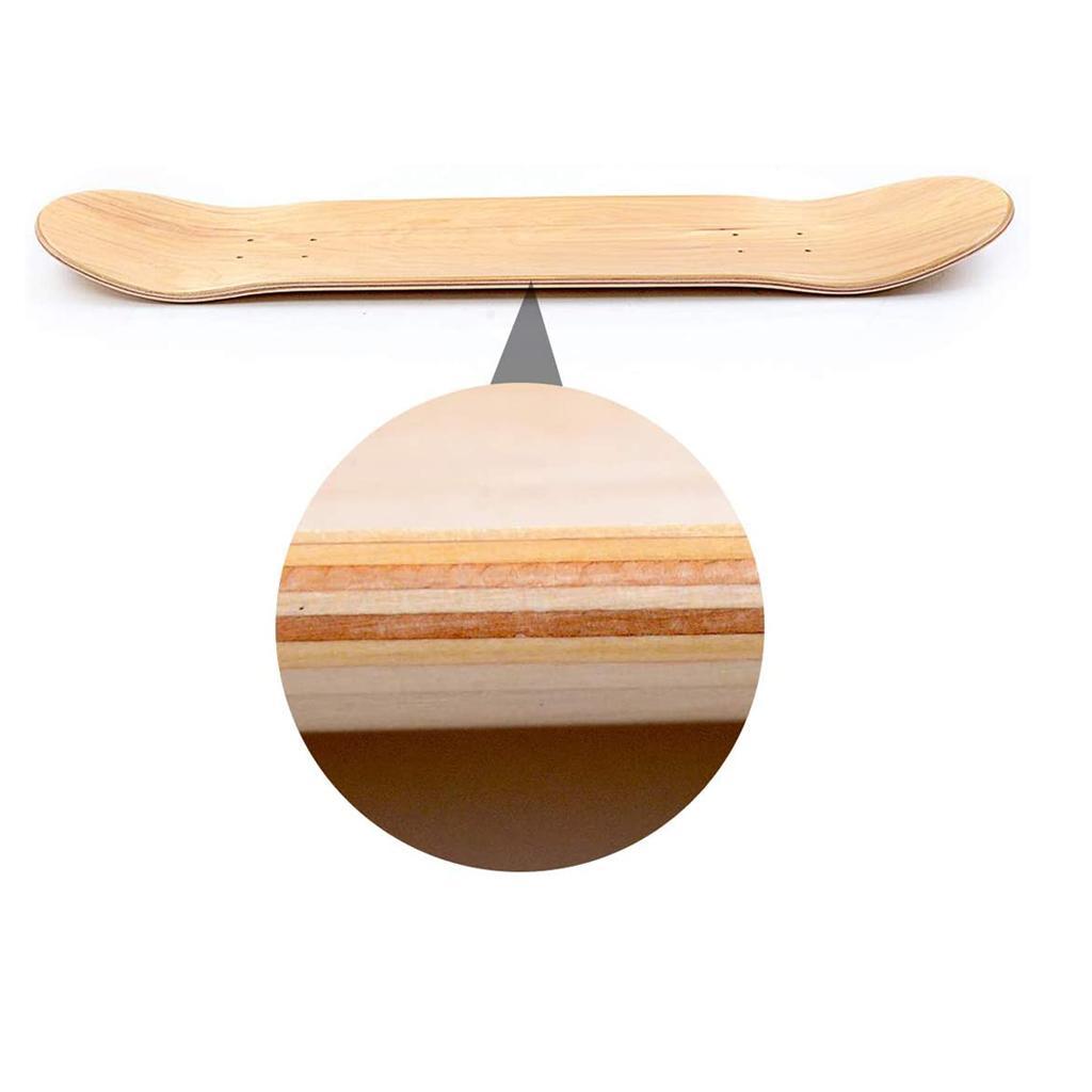 Skateboard   Wood   Skate   Deck   Board   Maple   Blank   Double   Concave