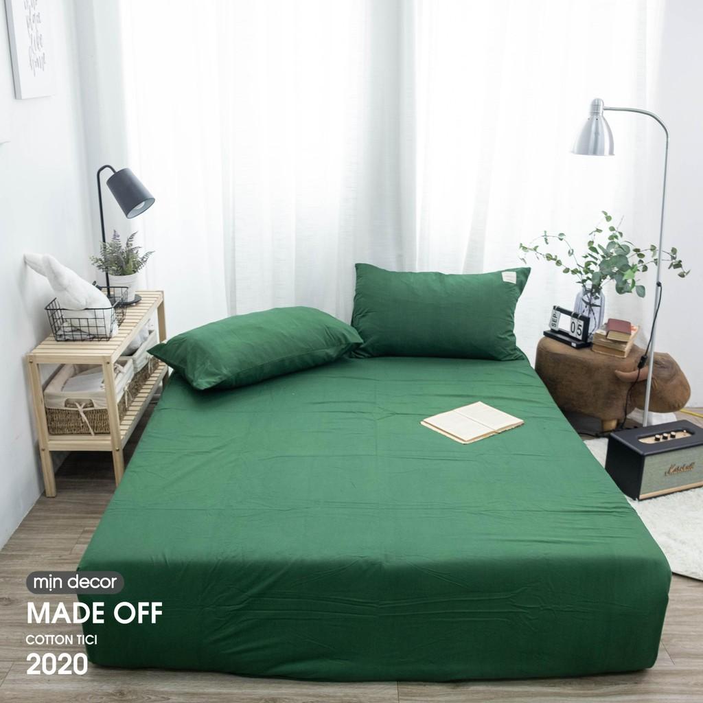 Ga Gối Tici Ga Trải Giường Nâu Mềm Mịn - Thiết Kế Mịn Decor
