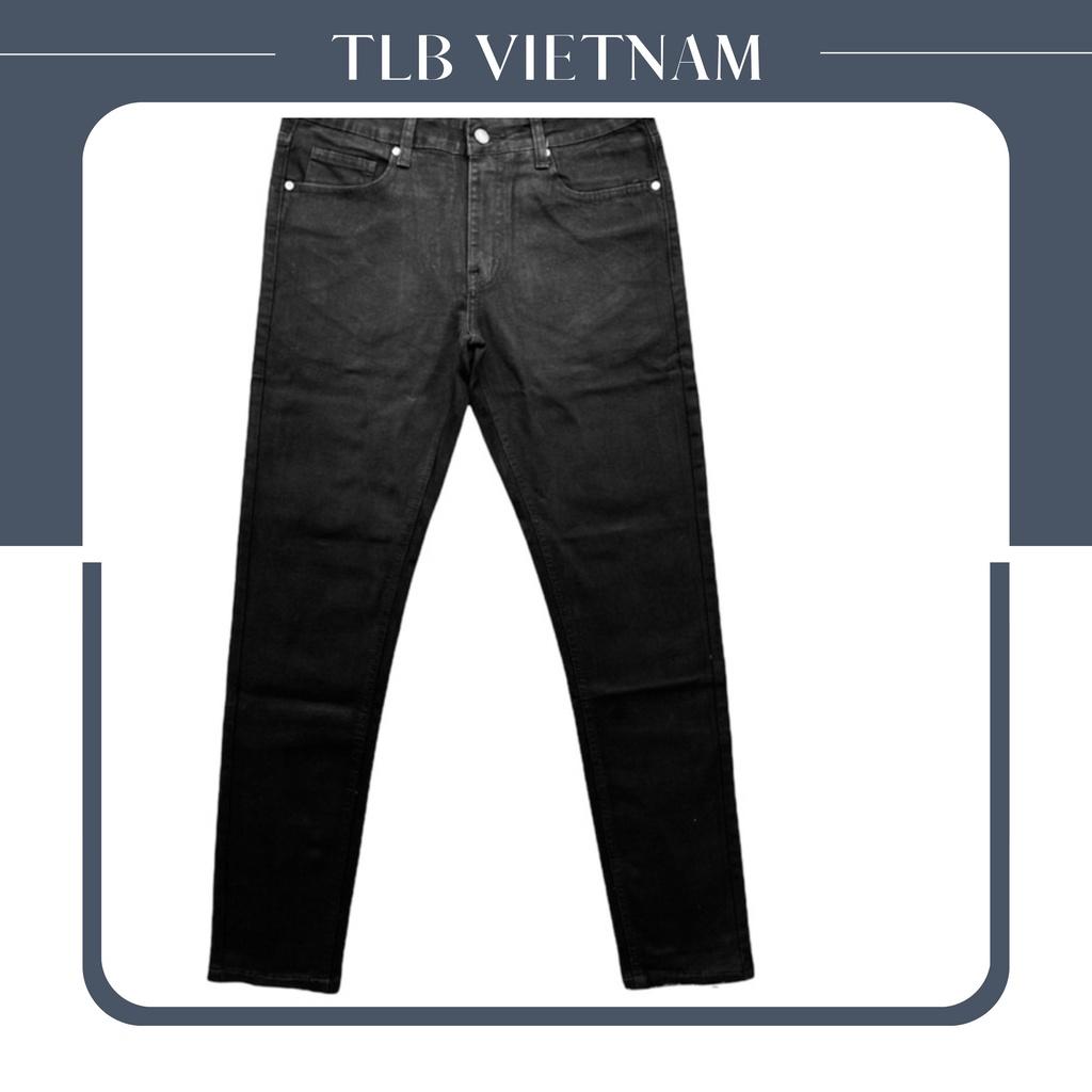 Quần Jean Nam The Luyn Black Trơn Không Họa Tiết Màu Đen Không Phai Màu Mix-Match Năng Động
