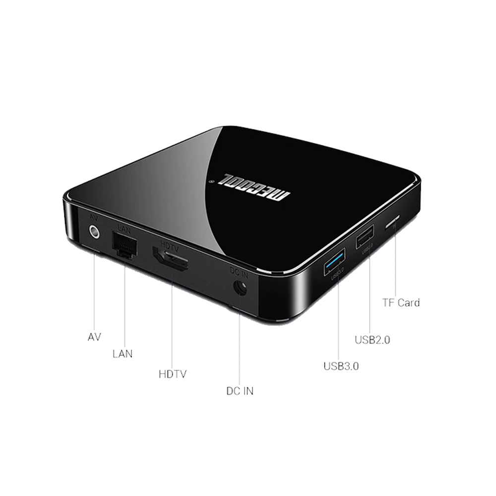 Android TiviBox Mecool KM3 - Bản Dual Wifi - Hỗ Trợ 4K - Hàng Chính Hãng