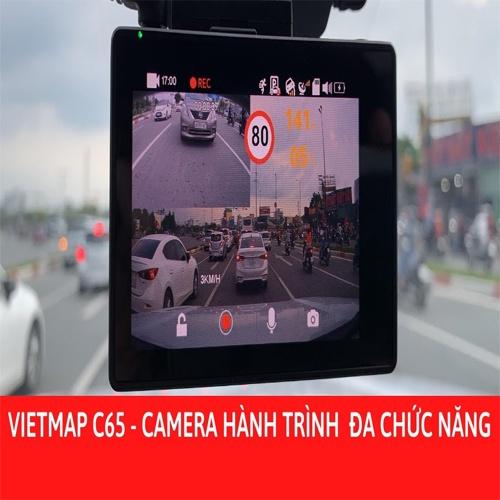 Camera Hành Trình Ô Tô Xe Hơi VIETMAP MODEL C65 - Ghi Hình Trước Sau, Cảnh Báo Bằng Giọng Nói