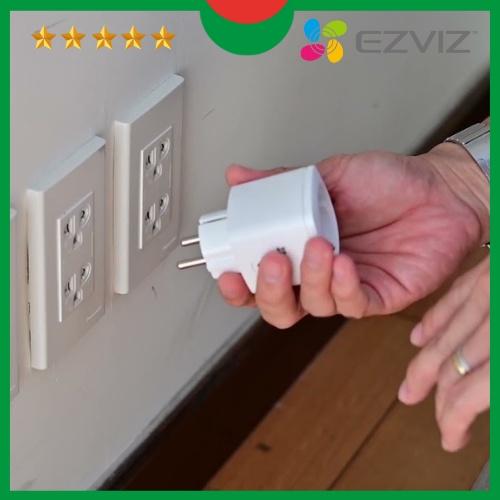 Ổ cắm Wifi thông minh điều khiển bật tắt mọi nơi qua App Ezviz T30-10A-EU Smart Plug, hẹn giờ bật tắt. Hàng Chính Hãng