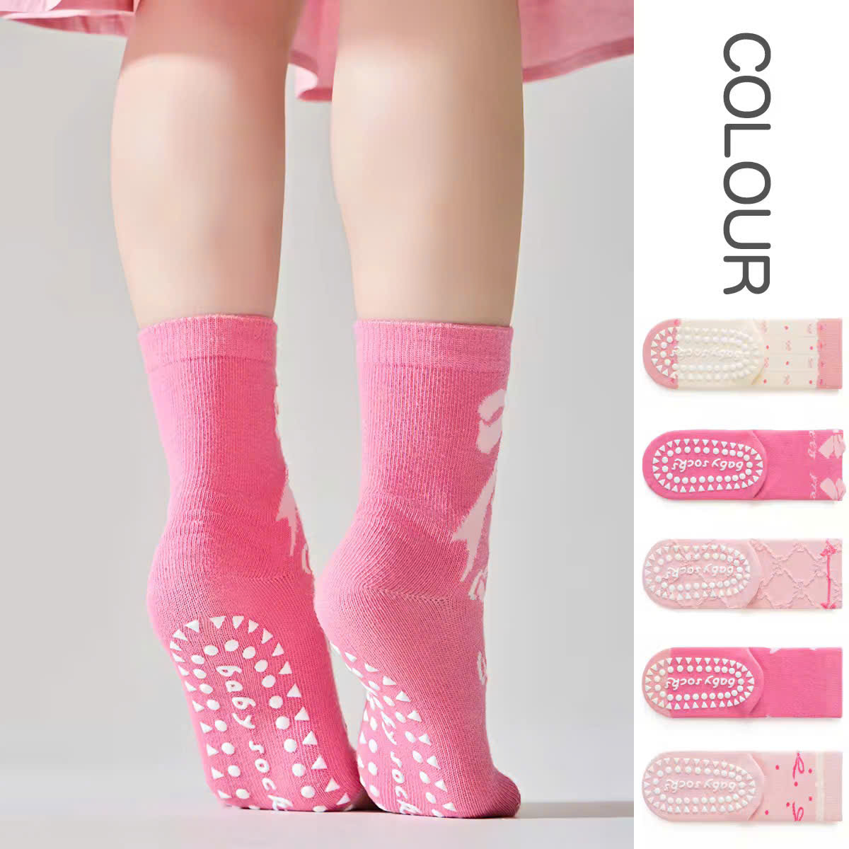 SET 5 ĐÔI TẤT VỚ NƠ HỒNG SIÊU XINH DỄ THƯƠNG